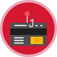 design de ícone de vetor de phishing de cartão de crédito