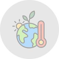 design de ícone de vetor de mudança climática