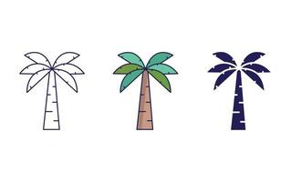 ícone de vetor de palmeira