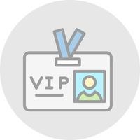 design de ícone de vetor de passe vip