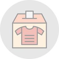 design de ícone de vetor de doação de roupas