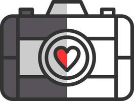 design de ícone de vetor de câmera de casamento