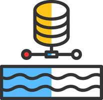 design de ícone de vetor de data lake