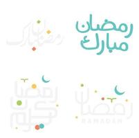 comemoro piedosos mês do jejum com Ramadã kareem vetor ilustração dentro árabe.