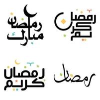 Preto Ramadã kareem árabe caligrafia vetor Projeto para a piedosos mês do Ramadã.