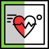 design de ícone de vetor de eletrocardiograma