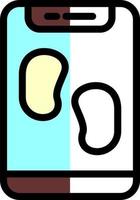 design de ícone de vetor de pedômetro