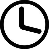 ícone de relógio em moderno estilo plano isolado no fundo. símbolo da página do ícone do relógio para o logotipo do ícone do relógio do design do seu site, aplicativo, interface do usuário. ilustração em vetor ícone relógio, eps10.