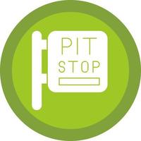 design de ícone vetorial de pit stop vetor