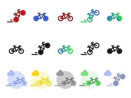 simples vetor ícone em uma tema bicicleta