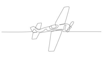 contínuo linha arte ou 1 linha aeronave desenhando para vetor ilustração, o negócio transporte. transporte dentro a ar. gráfico Projeto moderno contínuo linha desenhando