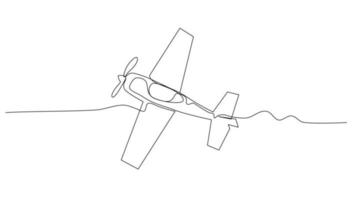 contínuo linha arte ou 1 linha aeronave desenhando para vetor ilustração, o negócio transporte. transporte dentro a ar. gráfico Projeto moderno contínuo linha desenhando