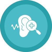 design de ícone vetorial de check-up auditivo vetor