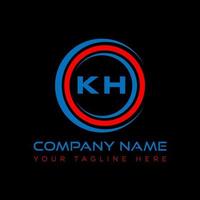 kh carta logotipo criativo Projeto. kh único Projeto. vetor