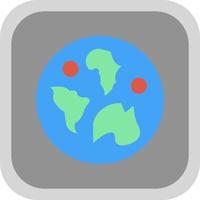 design de ícone vetorial de mapa mundial vetor