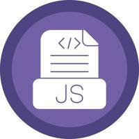 design de ícone de vetor de arquivo javascript