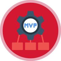 design de ícone vetorial mvp vetor