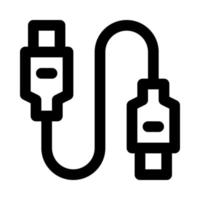 USB cabo ícone para seu local na rede Internet, móvel, apresentação, e logotipo Projeto. vetor