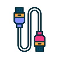 USB cabo ícone para seu local na rede Internet, móvel, apresentação, e logotipo Projeto. vetor