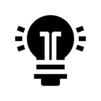 ícone de lâmpada para seu site, celular, apresentação e design de logotipo. vetor