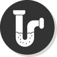 design de ícone de vetor de tubo