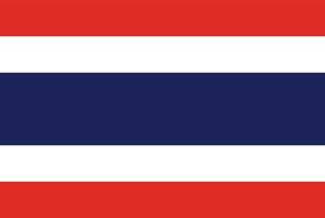vetor bandeira do Tailândia padrão padronizar