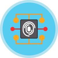 design de ícone de vetor de dados biométricos