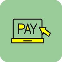 design de ícone de vetor de pagamento eletrônico