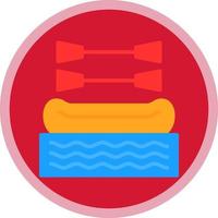 design de ícone de vetor de rafting