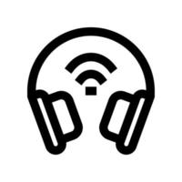 ícone de fone de ouvido para seu site, celular, apresentação e design de logotipo. vetor