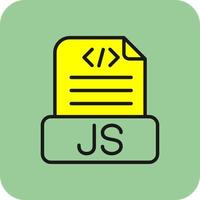 design de ícone de vetor de arquivo javascript