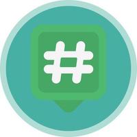 design de ícone vetorial de hashtags vetor