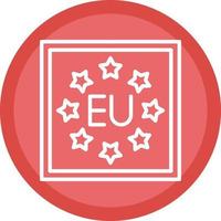 design de ícone vetorial da ue vetor