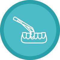 design de ícone de vetor de extração de dente