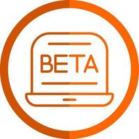 design de ícone de vetor beta
