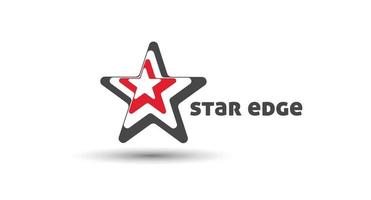 design de logotipo de vetor corporativo de identidade de marca de borda estrela.