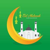 fundo de estoque vector eid mubarak