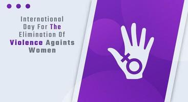feliz internacional dia para a eliminação do violência contra mulheres celebração vetor Projeto ilustração para fundo, poster, bandeira, anúncio, cumprimento cartão