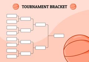 ilustração de suporte de basquete tournamen vetor