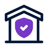 casa segurança ícone para seu local na rede Internet, móvel, apresentação, e logotipo Projeto. vetor