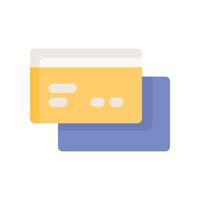 crédito cartão ícone para seu local na rede Internet projeto, logotipo, aplicativo, ui. vetor