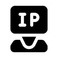 ip endereço ícone para seu local na rede Internet, móvel, apresentação, e logotipo Projeto. vetor