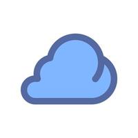 nuvem ícone para seu local na rede Internet projeto, logotipo, aplicativo, ui. vetor