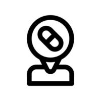 Lugar, colocar suporte ícone para seu local na rede Internet, móvel, apresentação, e logotipo Projeto. vetor