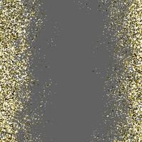 Glitter dourado em um fundo transparente vetor