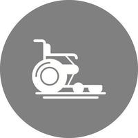 roda cadeira único vetor ícone