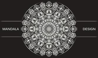 mandala vetor Projeto. ornamental volta atacadores ornamento.