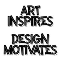 letras do arte inspirar Projeto motiva vetor