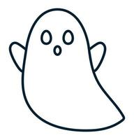 ícone de fantasma de halloween vetor
