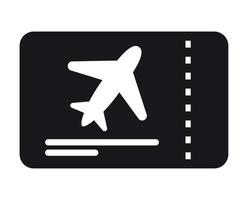 aeroporto bilhete ícone vetor